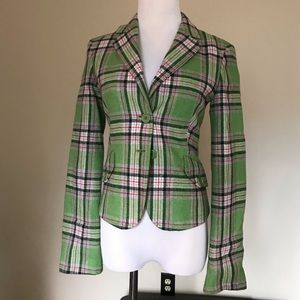 Vintage United Colors of Benetton checkered blazer